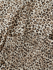 NAME IT Strop Kjole Vinaya Turtledove Leopard